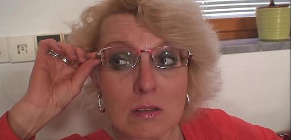Blonde mother in law him into taboo sex